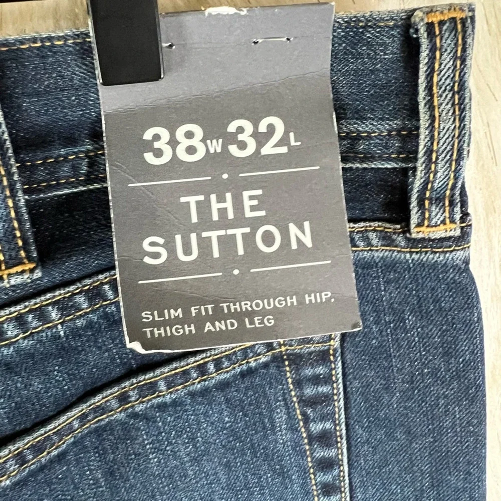 NWT J. Crew The Sutton Jeans Dark Wash Blue Slim Fit Casual Denim Size 38x32